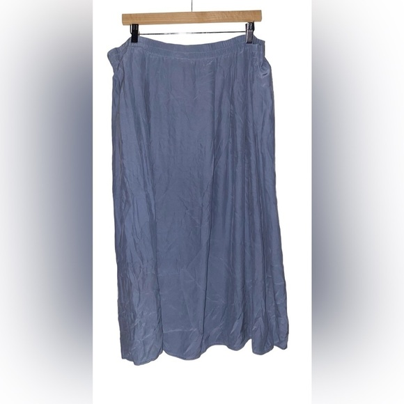 Eileen Fisher Silk Skirt Scandi Chic Quiet Luxury Closet Essential Women M/L - Picture 1 of 7